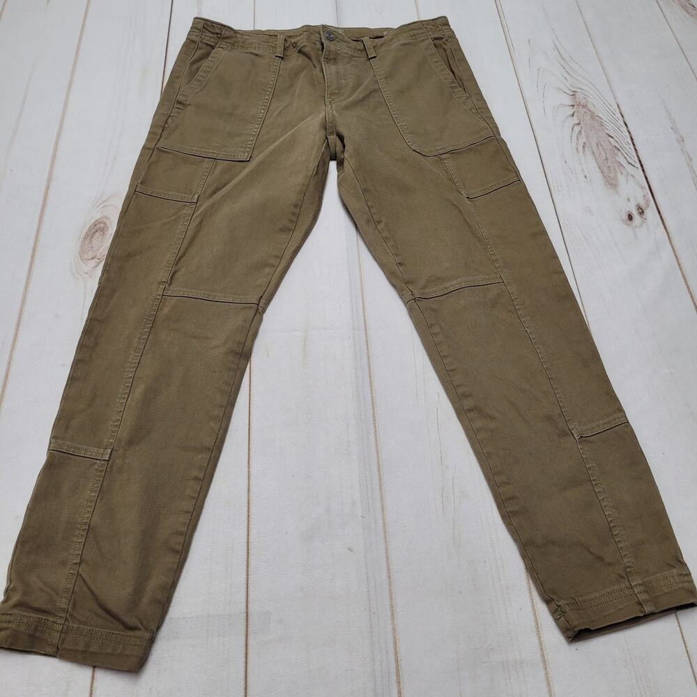 Banana Republic olive green skinny ankle utility pants jeans army grunge